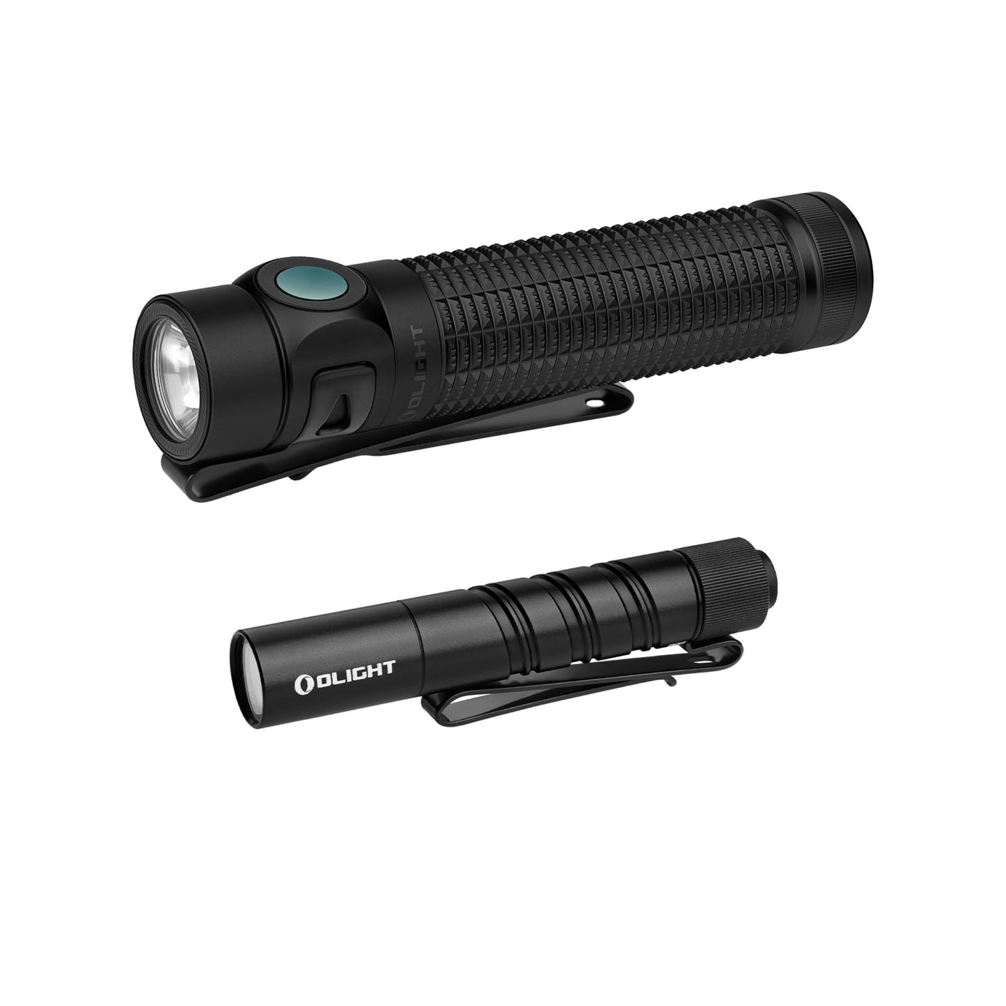 OLIGHT I3T 2 EOS Pocket EDC Flashlight Bundle with Baton4 Pro EDC Rechargeable Small Pocket Flashlight
