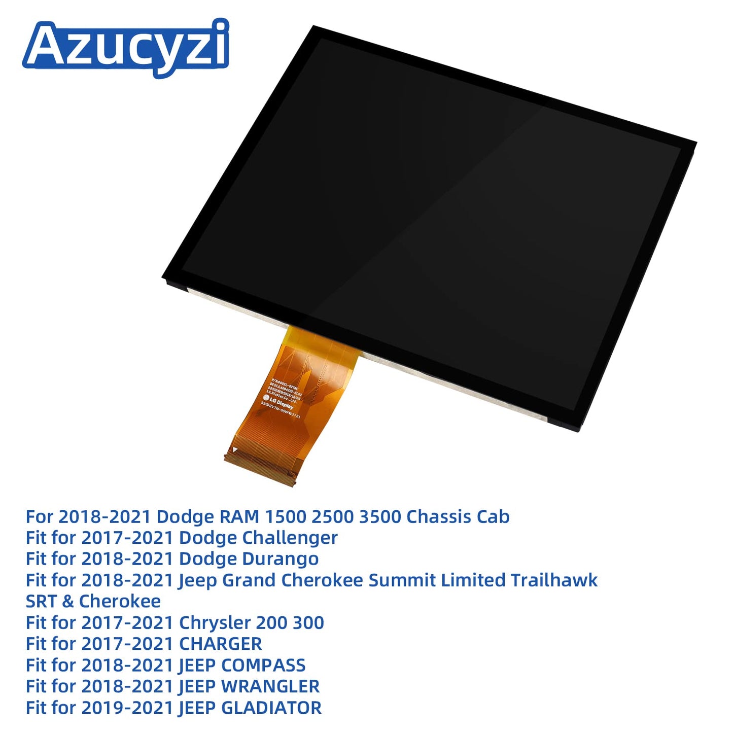 Replacement 8.4 uconnect Screen 4C UAQ LCD Monitor Touch-Screen Radio Navigation Compatible with 2017-2022 Dodge RAM Chrysler Gladiator Compass Wrangler Cherokee # LA084X01(SL)(02)