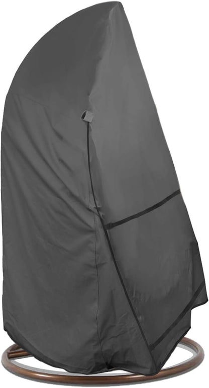 ULTCOVER Patio Egg Chair Cover - Waterproof Protection for Single Seat Swing | 45W x 33D x 68H Inches, Black