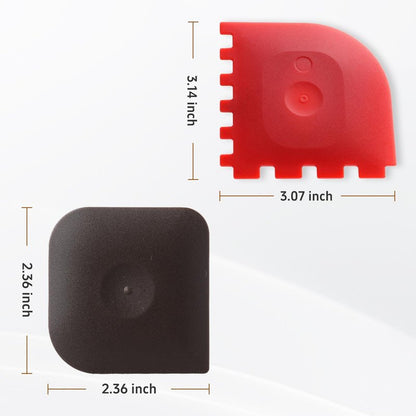 Pan Scraper，5 Pcs Pot Scraper Plastic，Pot Scraper Non Scratch for Cast Iron and Grill Scraper Tool kitchen Set Pot and Pan Cleaning