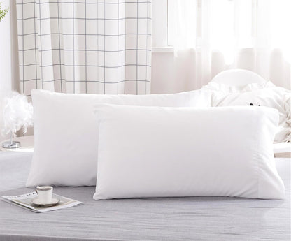 Skiennix Microfiber Bed Pillowcases - Super Soft, Wrinkle & Fade Resistant | 2 Pack, 20x26, White