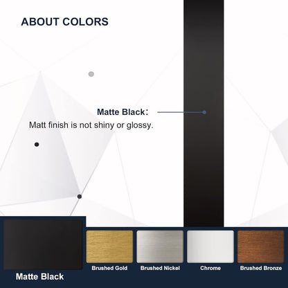 ANDY STAR Square Bathroom Mirror - 24”x24” Matte Black Metal Design with Rounded Corners | Versatile Hanging Options