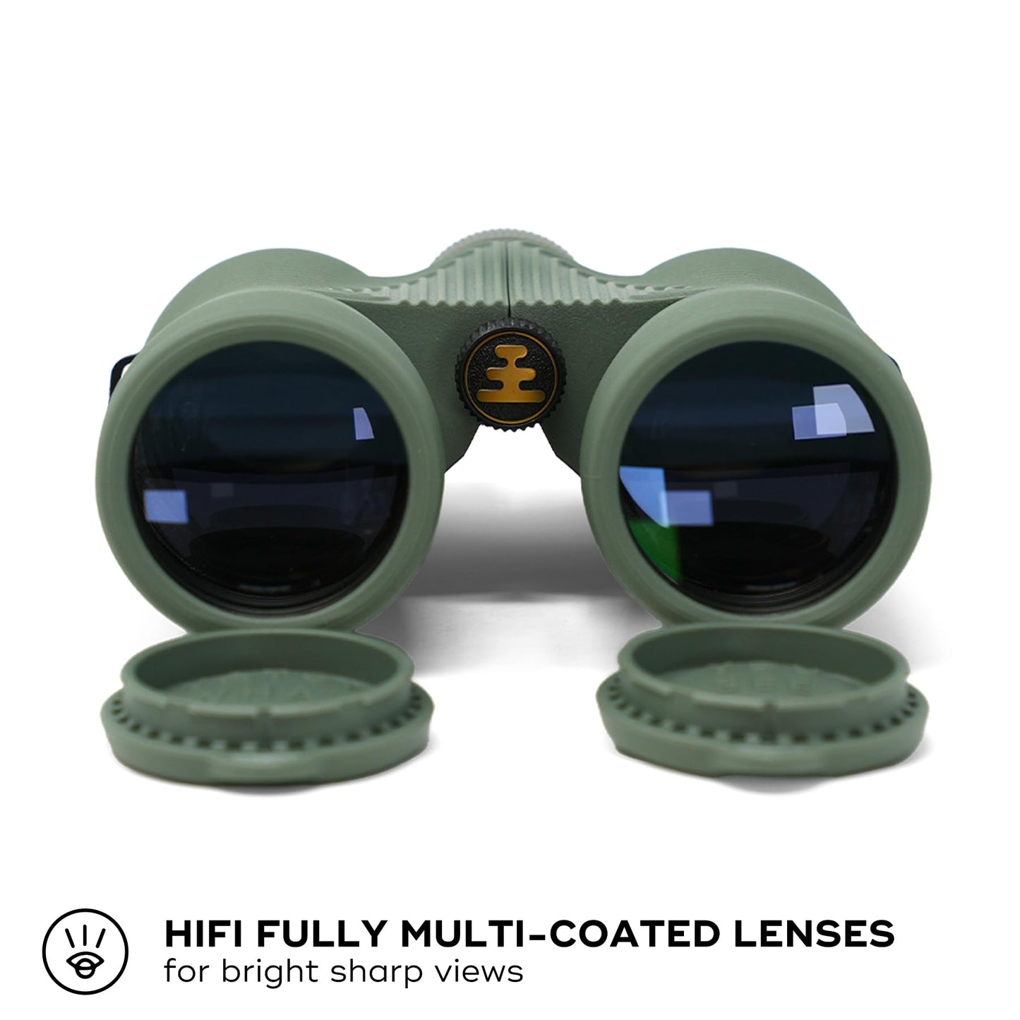 Nocs Provisions Field Issue Compact 10x42 Waterproof Binoculars, Shockproof, Fogproof,10X Magnification, Bak4 Prism, Multi-Coated Lens, Adults & Kids, Hunting, Bird Watching, Hiking & Wildlife Viewing