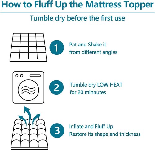 CHOKIT Full Mattress Topper - Extra Thick Pillow Top for Back Pain Relief | Cooling Mattress Pad with Deep Pocket (8-21 Inch)