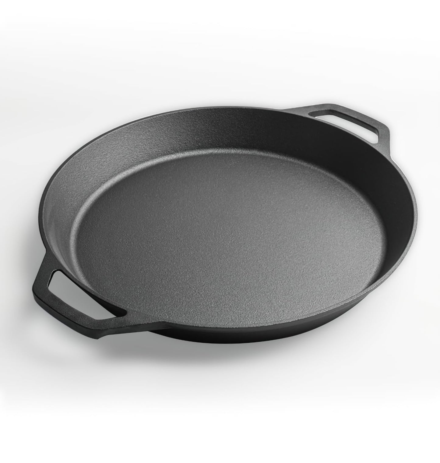YYMIYU Heavy-Duty Pre-Seasoned Cast Iron Skillet - Dual Assist Handles - Use in the Oven, on the Stove, on the Grill,Commercial or Over a Campfire (20 Inch)