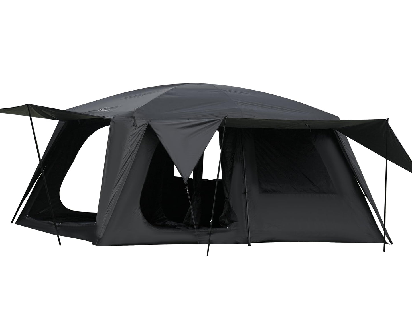 Vidalido 4-6 Person Camping Tent with 3 Door 2 Room Large Family Cabin Tents, Double Layer Waterproof Portable Glamping Tent, Big Tents for Outdoor Camping Hiking and Backpacking