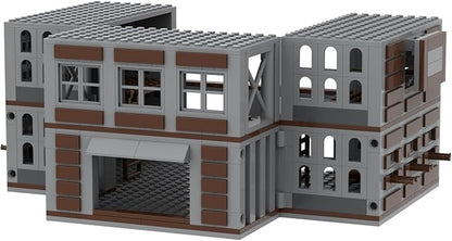 Lemess Military Weapons House Building Set Military Weapons Warehouse Building Blocks WW2 Scene Building Blocks Set 682 Pieces