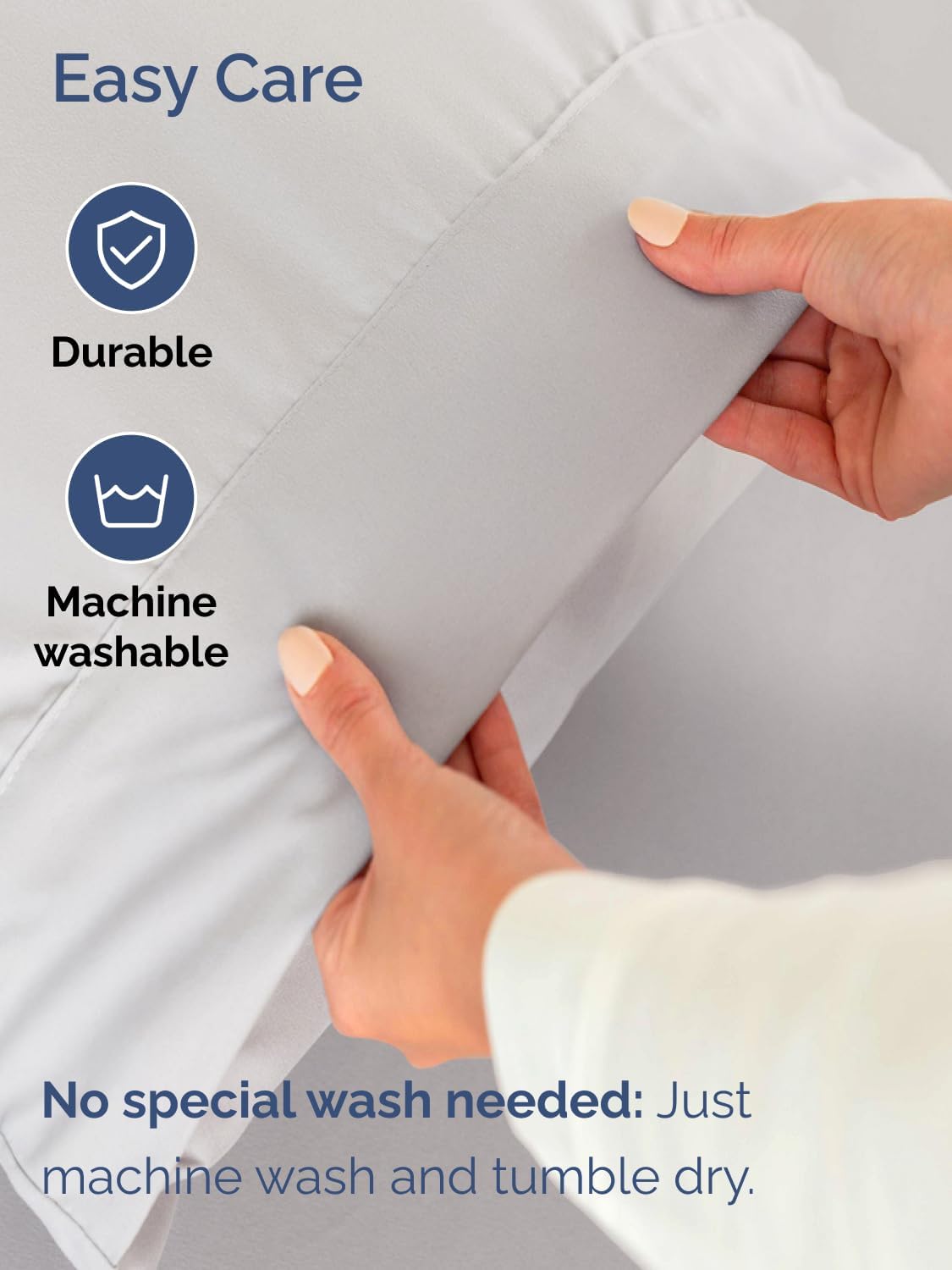 Skiennix Extra Deep Cal King Sheet Set - 6 Piece Breathable Cooling Bedding - Soft Wrinkle-Free French Grey