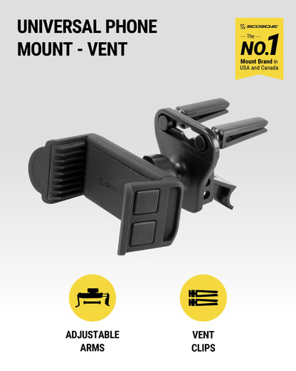 Scosche SUFMPS-SP Universal Cell Phone Stand and Holder with Non-Slip Cradle, Foldable, Adjustable Non-Magnetic Mount for Home Office Desk or Travel Compatible with iPhone, Tablet and All Devices