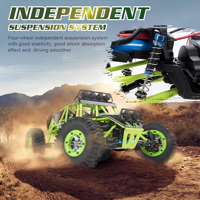 GoolRC WLtoys 12428 RC Car 1/12 Scale 4WD 50km/h High Speed RC Rock Crawler 2.4Ghz Remote Control Off Road Truck for Adults