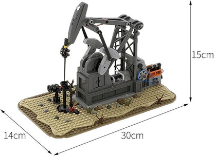 RWSEFK Well Digger Building Blocks Oil Drilling Rig Building Set Drilling Rig Toy Set Oilfield Decor Gift for Men and Boys 483 Pcs