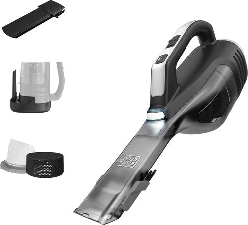 BLACK+DECKER Dustbuster Handheld Vacuum - Cordless, Lightweight Design with LED Light & Crevice Tool