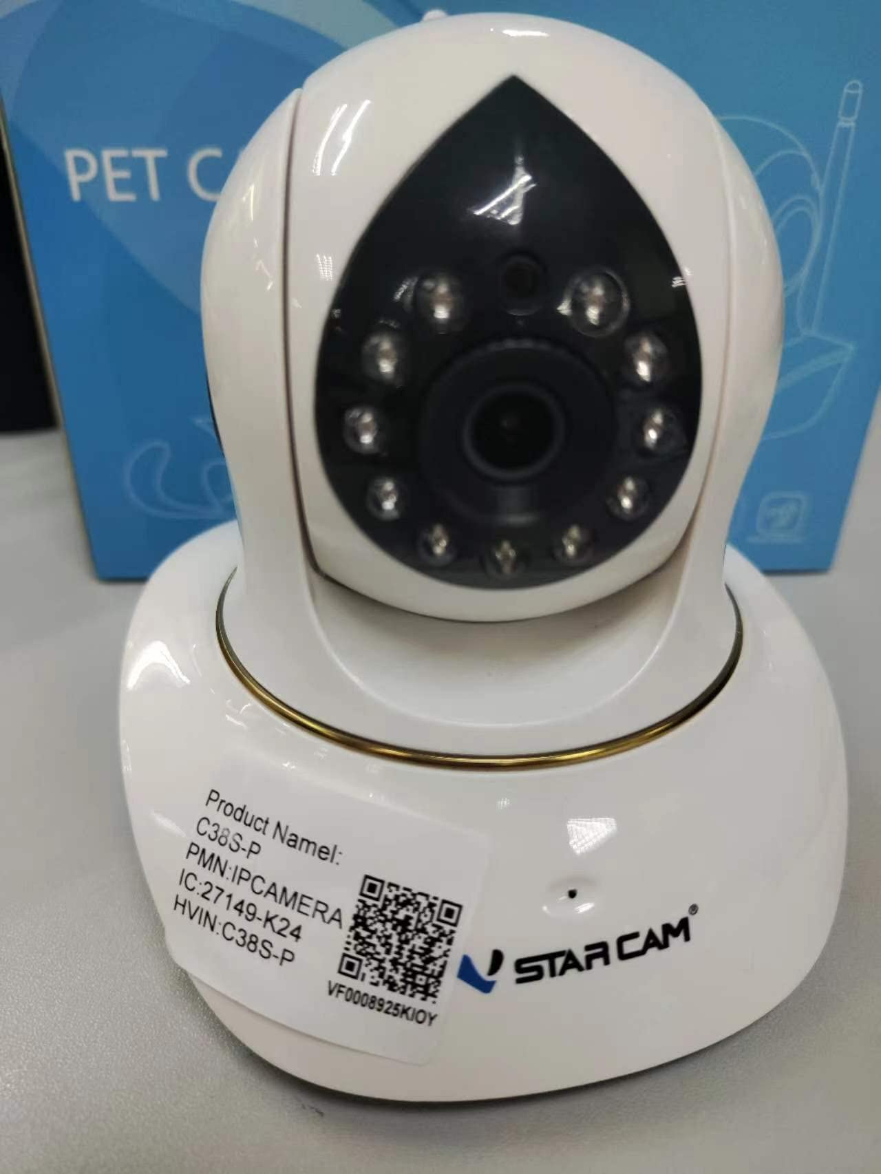 VSTARCAM Pet Camera with Laser, 3MP 2.4GHz WiFi Interactive Dog & Cat Laser Toy with Night Vision, Motion Detection Alerts, APP Remote Control Indoor Security Camera for Pet Monitoring