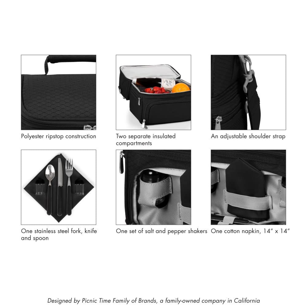 NCAA Washington Huskies Pranzo Lunch Bag - Insulated Lunch Box with Picnic Set - Lunch Cooler Bag