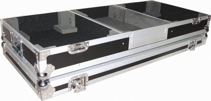 10" Format DJ Mixer and Two Battle Position Turntables Flight Coffin Case