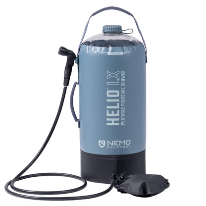 Nemo Equipment Helio LX Portable Pressure Shower - Fortress/Silt/Black - 22L