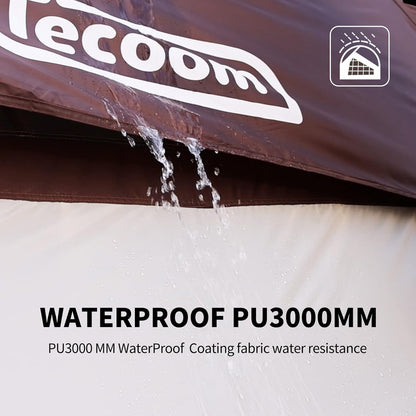 Tecoom Truck Tent Waterproof PU3000mm Double Layer for 5.5-5.8ft Pickup Bed, Portable 2 Person Compact Full Size Bed for Back of Truck Camping Beach Tent with Rain Fly
