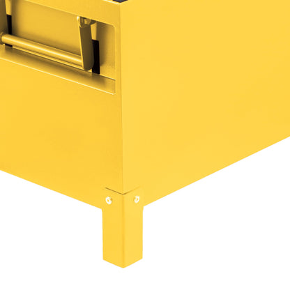 GarveeLife Heavy Duty Steel Truck Bed Tool Box - 48" XXL Lockable Jobsite Storage Chest - Weather-Resistant, Safe Hinge, Tongue Lock - Pickup, Trailer, Garage Use - 48"x 24"x 24", Yellow