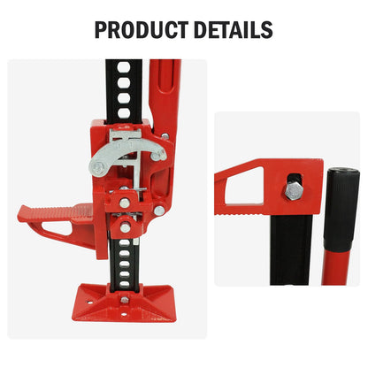 GarveeTech 3 T Farm Jack, 60 in Utility Farm Jack, 6600 LBS Capacity Ratcheting Off Road Utility Jack, Heavy-Duty Farm Jacks Foratv, Utv, SUV, Tractor, Truck, Universal Jack