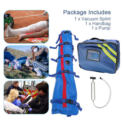 GBH-MED First Aid Vacuum Fixed Splint for Leg, Outdoor Emergency Calf Thigh Immobilization Protection Transport Device for Rescue & Accidents