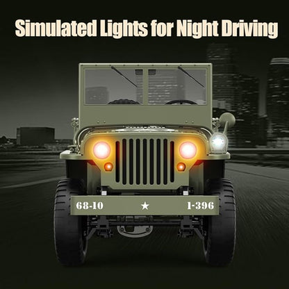 YIKESHU Remote Control Car 2.4Ghz 4WD Off Road RC Truck Vehicle with Linked Lights Rc Crawler 1:10 All Terrain Remote Control Trucks RTR Hobby RC Car for Adults Indoor Outdoor Rc Cars