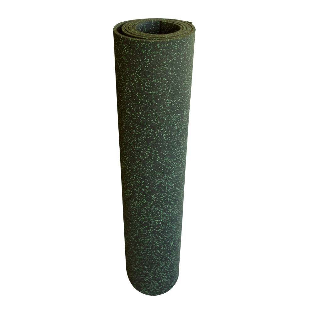 Rubber-Cal Elephant Bark Flooring, Green Dot, 3/8-Inch x 4 x 9-Feet