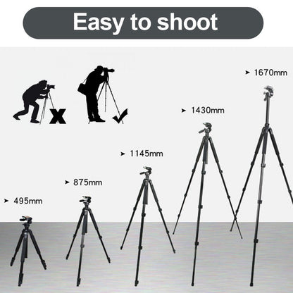 Gosky Tripod -Travel Portable Tripod for Spotting scopes, Binoculars, camcorders, or SLR Cameras (Pro (61-inch))