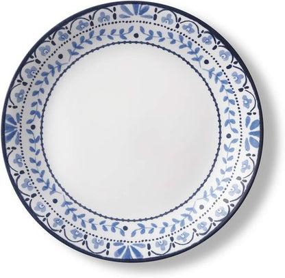 Corelle Vitrelle Salad Plates Set - 9-Inch Lightweight & Chip Resistant | Portofino & Caspian, 6-Piece