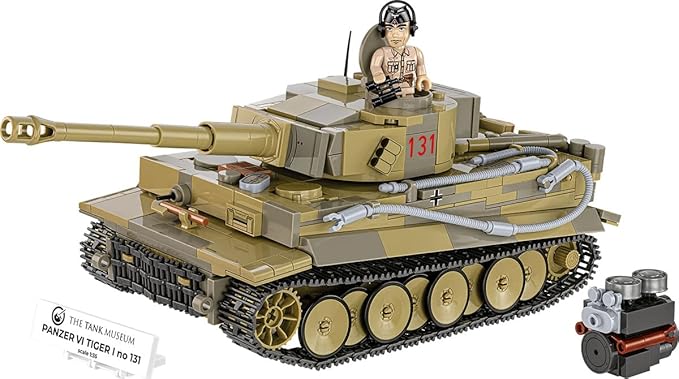 COBI The Tank Museum Historical Collection WWII Panzer VI Tiger I no. 131 Tank Building Set 898 Pieces