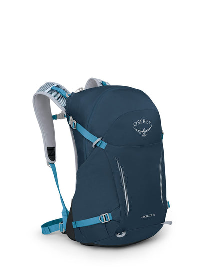 Osprey Hikelite 26L Unisex Hiking Backpack – Lightweight Daypack with Breathable Backpanel and Raincover – Ideal for Day Hikes, Travel, and Everyday Use in Any Weather, Atlas Blue