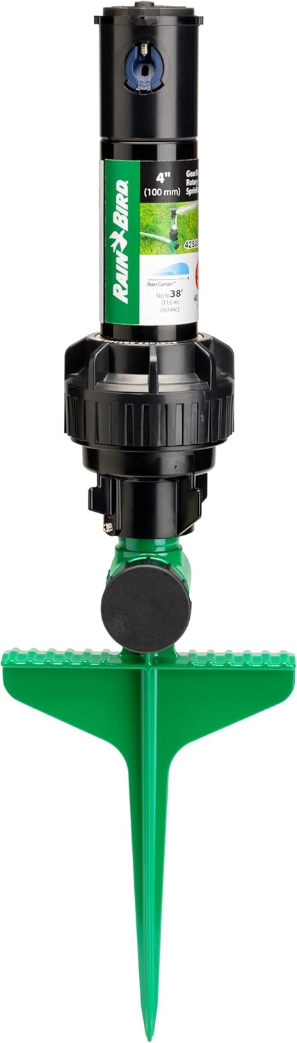 Rain Bird 42SASPG Gear Drive Rotor Sprinkler - Adjustable 40°-360° Pattern, 26'-38' Spray Distance