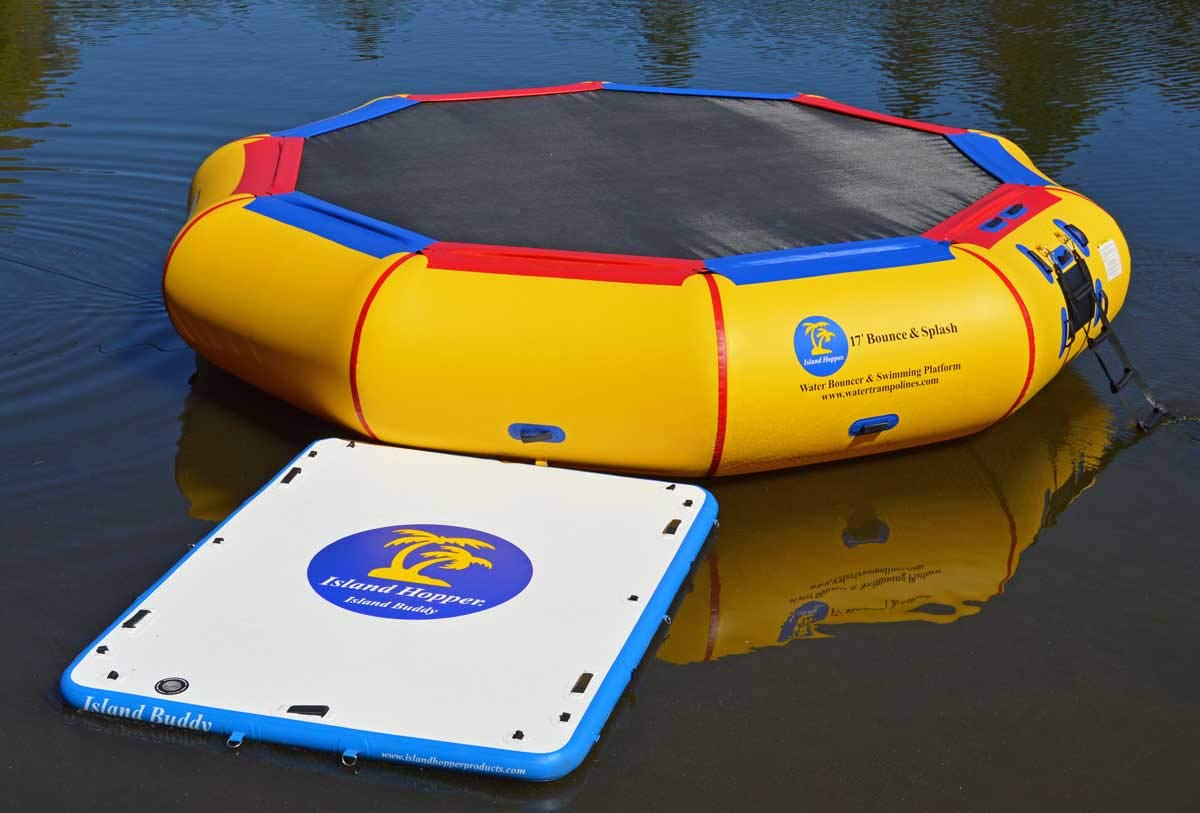Island Hopper Island Buddy 8 Foot Inflatable Swimming Water Platform (Island Buddy 8 Only)