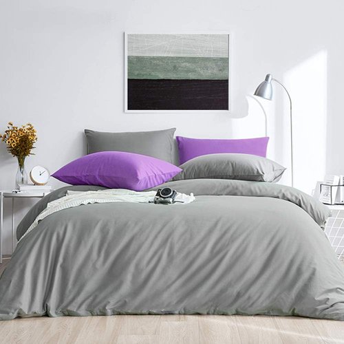 FLXXIE Microfiber Queen Pillowcases - Ultra Soft, Wrinkle & Fade Resistant | 20x30 Inches, Dark Grey - 6 Pack