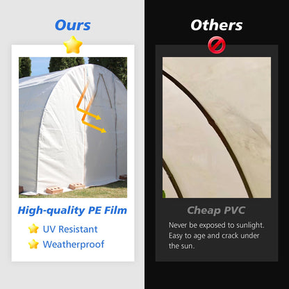 Crawl Space Vapor Barrier - 10 mil (12' x 100'), Thick Plastic sheeting, Drop Cloth Moisture Barrier Covering for Crawl Space Encapsulation, Blackout Plastic Painters Tarp, Black and White Panda Film