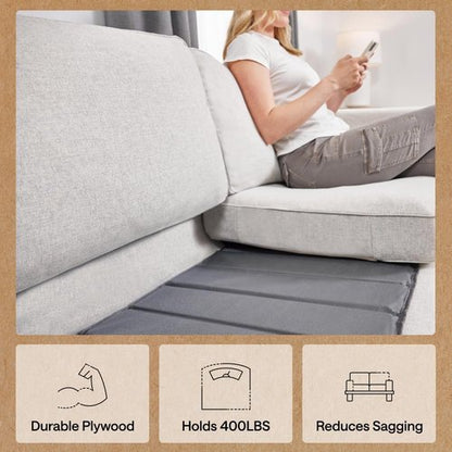 GORILLA GRIP Heavy Duty Couch Cushion Support Board - Fix Sagging Sofas, 21.5 x 54 Inches, Durable Grey Plywood