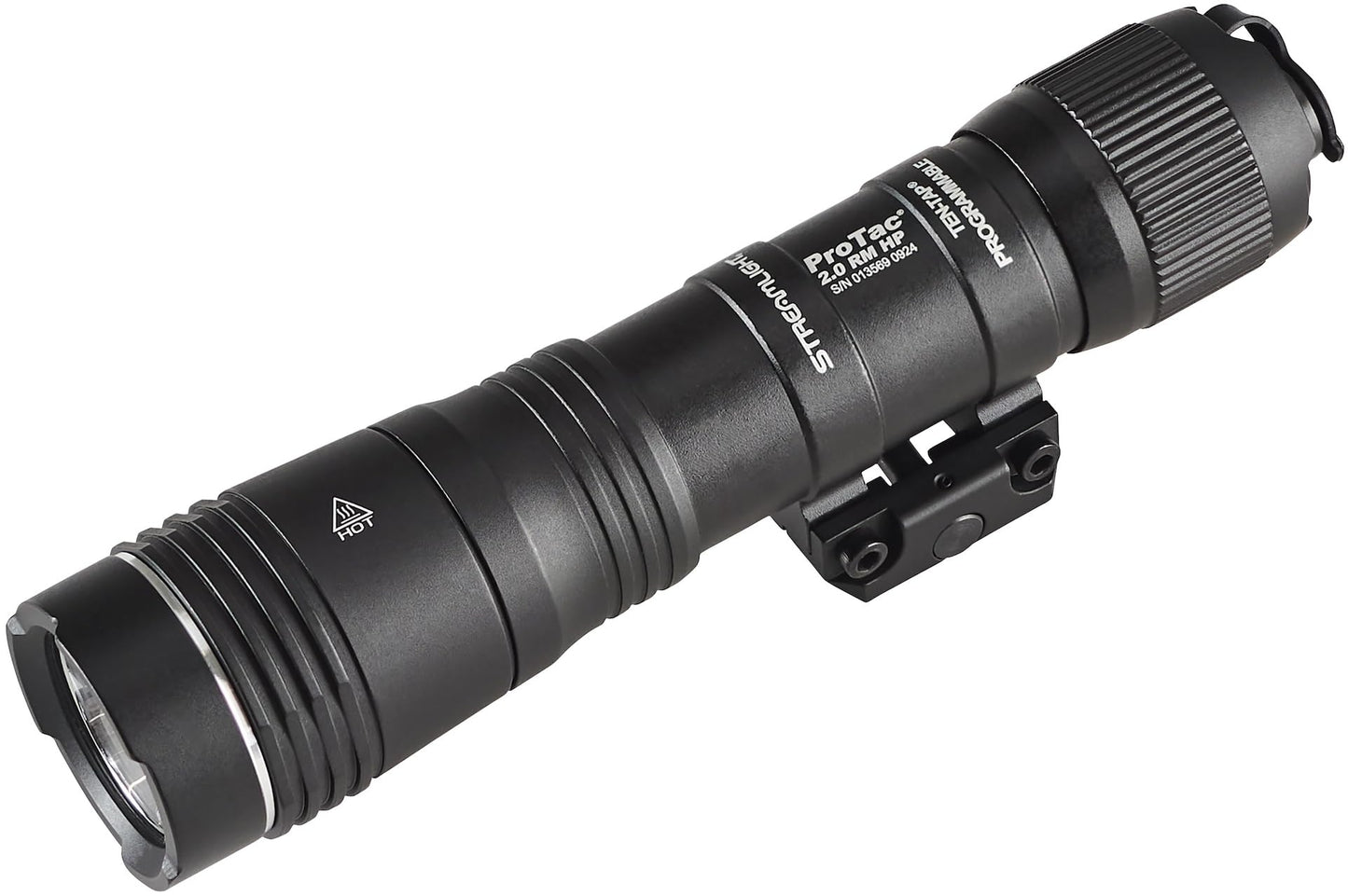 Streamlight 89013 ProTac 2.0 Rail-Mount HP 2000-Lumen 85,000-Candela USB Rechargeable Tactical Flashlight with MLOK Mount and Rechargeable Battery, Black