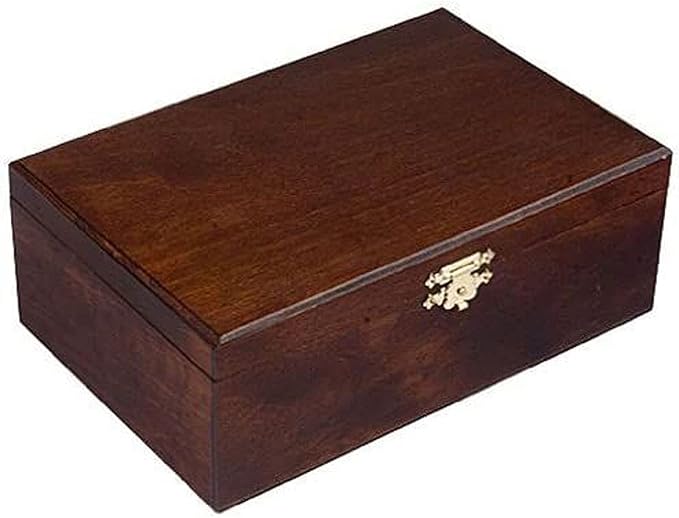 Staunton No. 6 Tournament Chess Pieces in Wooden Box 3.9-Inch King
