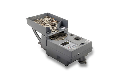 AccuBANKER AB610 USD Coin Counter, Token Counter, International Coins Counter, Speeds of 2,000 Coins/Min, Hopper Capacity 4000 Coins