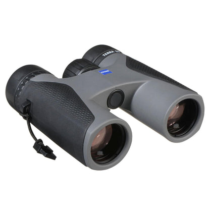 ZEISS Terra ED Binoculars 10x32 Waterproof, and Fast Focusing with Coated Glass for Optimal Clarity in All Weather Conditions for Bird Watching, Hunting, Sightseeing, Grey