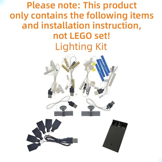 Version 2016 LED Light kit Compatible with Lego 71040 Disney Castle - Only for 71040 Cinderella Princess Castle (Model Set Not Included)