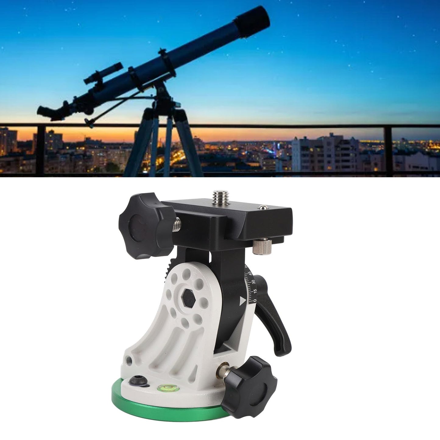 Telescope Mount, Latitude Adjustment Seat for for Star Field, Equatorial Wedge Instrument Latitude Base, 90° Adjustable, Astronomy Telescope Accessory