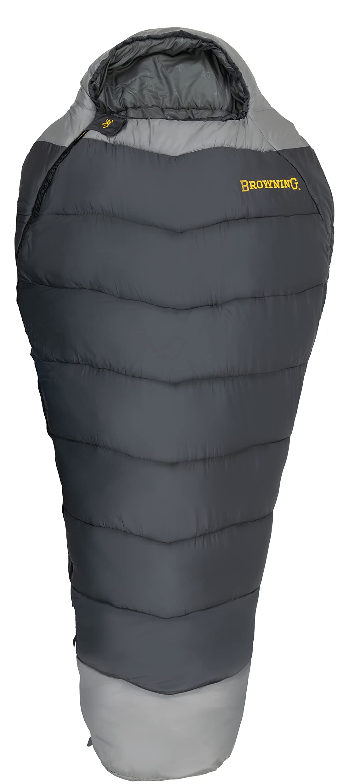 Browning Camping Denali -30° Mummy Sleeping Bag, Charcoal/Gray