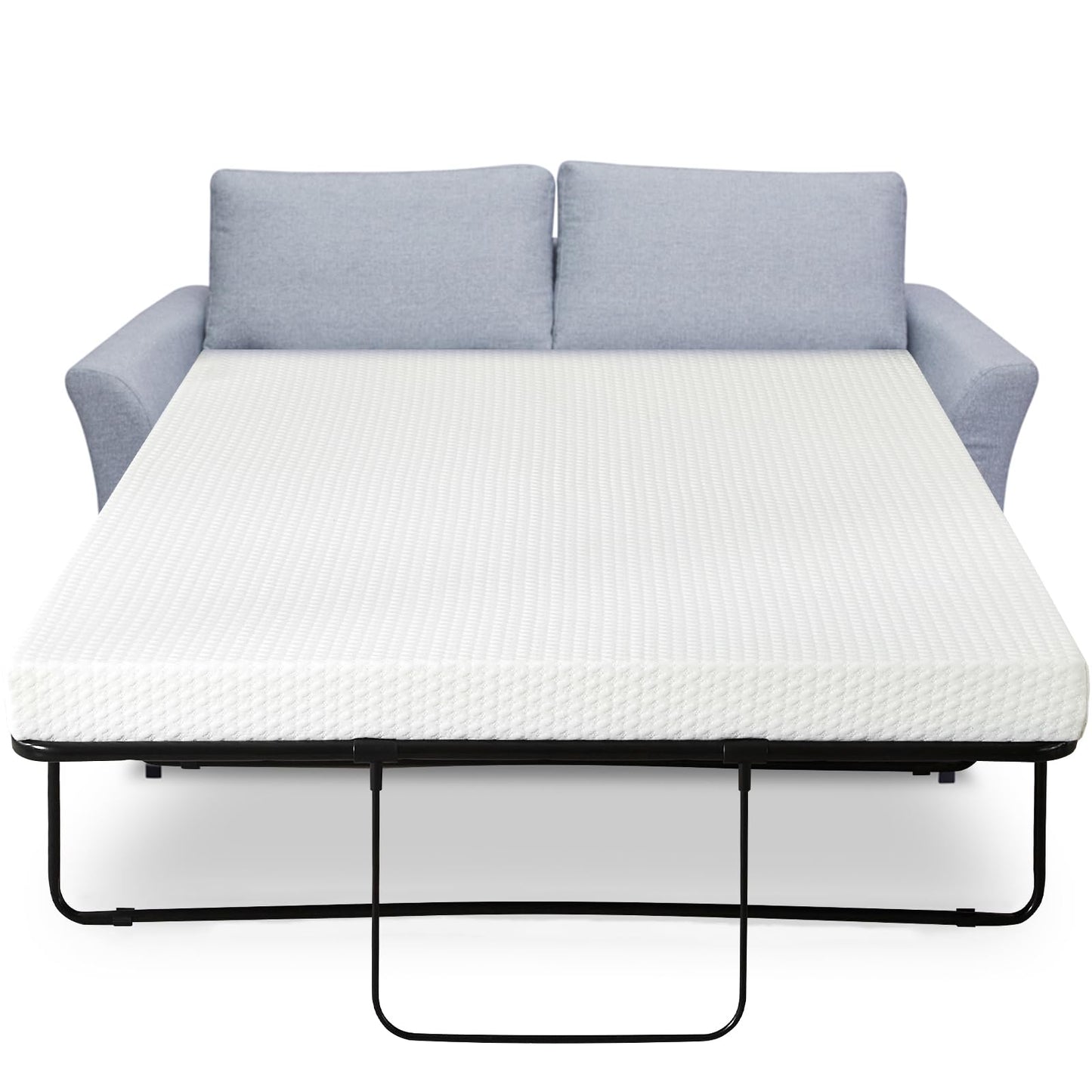 Kawcono 4 inch Queen Sofa Mattress with Removable Washable Cover,Replace Pull Out Queen Sleeper Sofa Mattress for RVs,Daybeds,Boats&Guest Rooms,58x72x4 inch