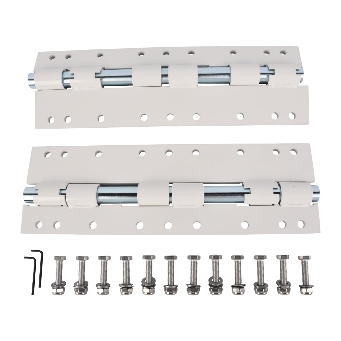Hututimo 55721 2Pcs Swing Away Brackets Camper Jack Mount Extension Brackets, Rv Extension Brackets, Truck Camper Jack Brackets White