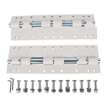 Hututimo 55721 2Pcs Swing Away Brackets Camper Jack Mount Extension Brackets, Rv Extension Brackets, Truck Camper Jack Brackets White