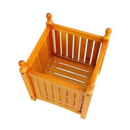 Geelife Wooden Outdoor Square Planter Box for Garden, Porch & Patio - Teak