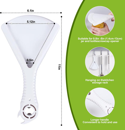 **Skiennix Jar Opener - Effortless Grip for Weak Hands & Seniors | Double U-Shaped Design**