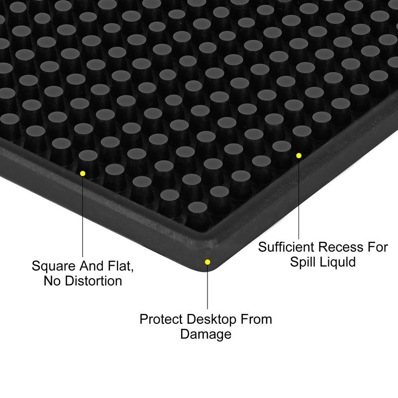 6PCS bar mat，bar mats for countertop，18 x 12 Inch Coffee mat，bar mats for Bartending，Coffee bar mats for countertop， Non Slip Waterproof Resistant Flexible