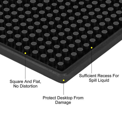 6PCS bar mat，bar mats for countertop，18 x 12 Inch Coffee mat，bar mats for Bartending，Coffee bar mats for countertop， Non Slip Waterproof Resistant Flexible