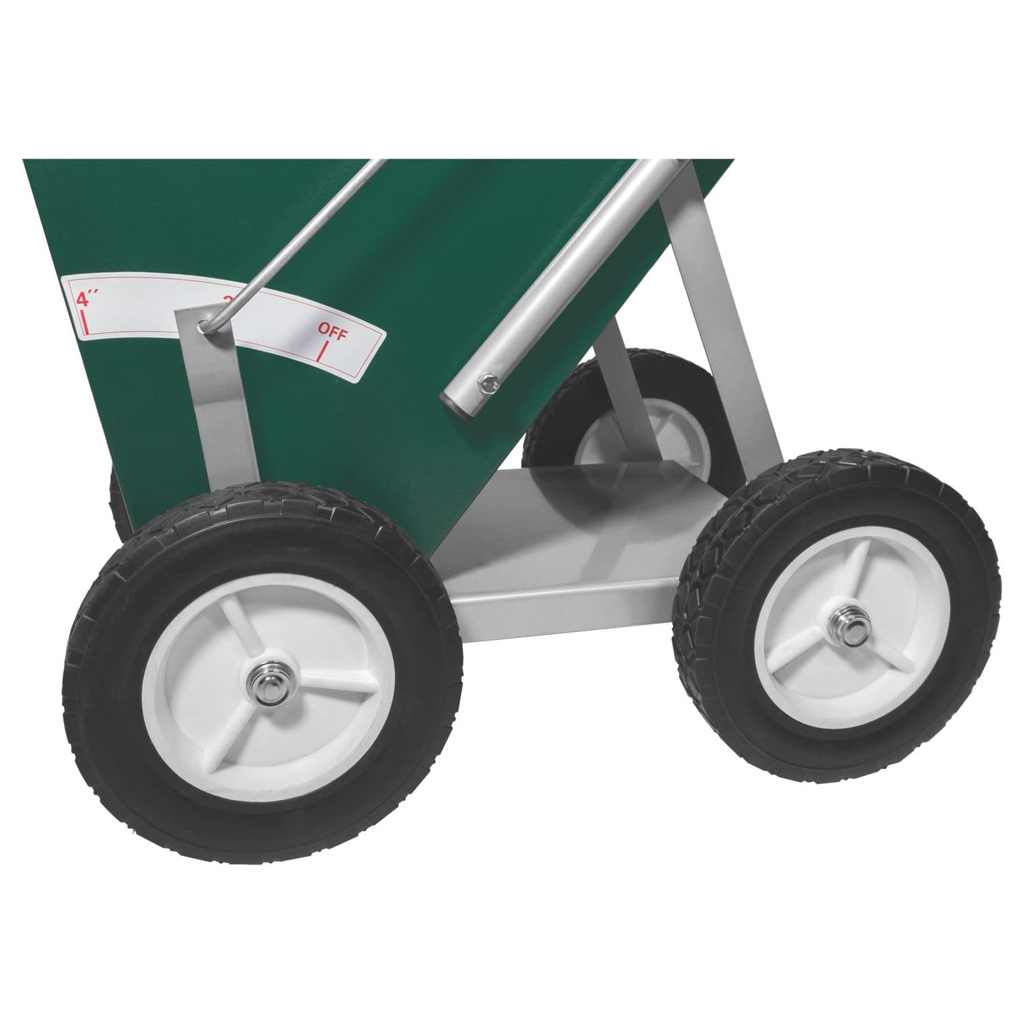 Champion Sports 65 LB Wheeled Heavy Duty Steel Dry Line Striping Athletic Field Marker, Green